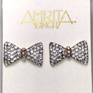 Amrita Gold Bow Stud Earrings
